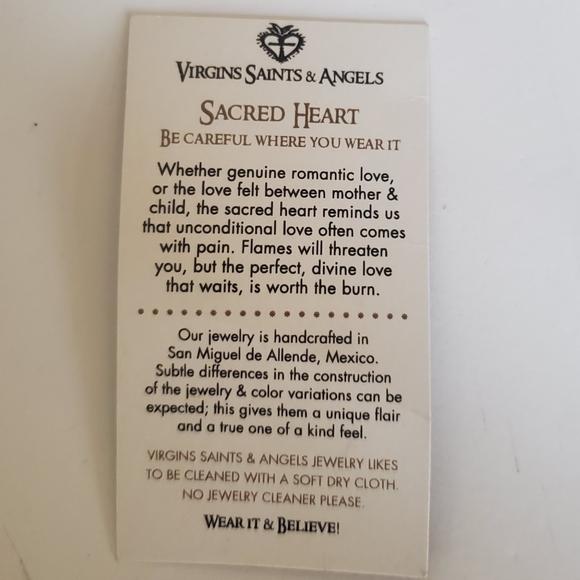 NWT Virgin Saints & Angels Rare Rose Gold Evil Eye Pendent and Necklace - Picture 9 of 10